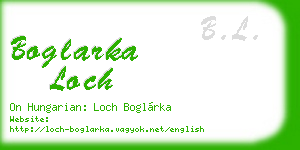 boglarka loch business card